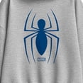 thumbnail image 2 of Marvel - Spider-Man Blue Spider Logo - Women's Oversized Fleece Hoodie Sweatshirt, 2 of 4