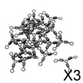 thumbnail image 1 of DYNWAVECA 3x3 Barillet de Pêche Roulement Pivotant Solide Rig Anneaux Portant Connecteur 8 3 Pièces, 1 of 7