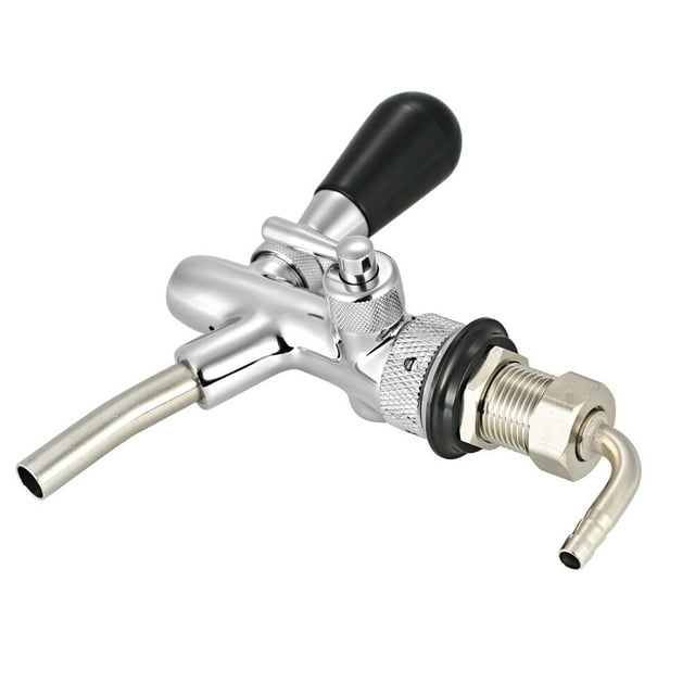 yeacher Adjustable Flows Control Chrome Draft Beer Faucets Tap G5/8 Shank Home Brew Beer Keg Tap
