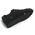 thumbnail image 5 of LUCKY STEP Rhinestone Fashion Glitter Sneakers Shiny Platform Shoes,Black Rhinestone,Womens, 5 of 6