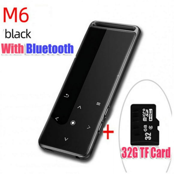M6 Bluetooth-compatible Lossless Mp3mp4 Player 10 Brightness Setting Mp5mp6 Walkman Fm Radio Ebook Voice Recorder Support Tf Card 32G