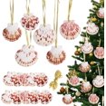 thumbnail image 1 of SINKOO 20PCS 2"-3" Seashells for Crafting Christmas Ornaments, Hanging Sea Shells for Decorating, Natural Scallop Shells for Crafts DIY Home Decor Wreath Decoration,With Golden Thread, 1 of 6