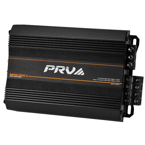 Amplificador de Audio para Coche PRV Audio MDX2000.4 Negro 4 Canales 2000 Vatios para Deportes de Po