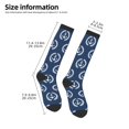 thumbnail image 4 of Haiem Navy Nautical Socks, Funny Novelty Crazy Design Cotton Socks Sports Socks Knee High Socks For Men, Women,1Pairs - Gift For Working Friends, 4 of 8