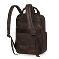 thumbnail image 4 of KKLDOGS PU Casual Backpack Men Women casual Leather Laptop Backpack，Daily Commuter Leather Backpack, 4 of 9