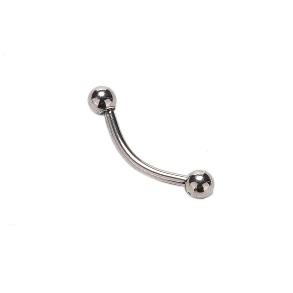 Stainless Steel Curved Barbell Ball Eyebrow Piercing Body Ring JewelrNWBX 