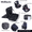 M(black), variant on Professional Makeup Case Female Travel Big Capacity Beauty Nail ToolBox Cosmetic Organizer Suitcases For Makeup Storage Boxs