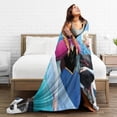 thumbnail image 4 of Elsa Plush Throw Blanket Flannel Lightweight Blankets Living Rooms Sofa Decor All Seasons, 50"X40", 4 of 7