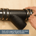 thumbnail image 3 of 4 Inch Y Fitting for 4In Dust Collection Hose, 4 Inch Dust Collection Hose Connector Fittings for Dust Collection System, 3 of 6