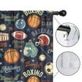 thumbnail image 4 of Blackout Kids Curtains,Navy Blue Baseball Football Pattern Childrens Insulated Curtains Set Of 2,Bedroom Essentials,Toddler Room Decor 52"x84", 4 of 5