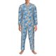 thumbnail image 3 of Fotbe Cute Chickens and Flowers Pijama de Hombre con Estampado de Manga Larga, Conjunto de 2 Piezas, Ropa de Dormir Suave y Cómoda con Bolsillos-XX-Large, 3 of 7