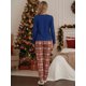 thumbnail image 3 of et Pijama Mujer Navideña Unitalla Invierno Conjunto Suave y Cálido, 3 of 5