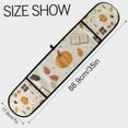 thumbnail image 3 of Yayeee Double Oven Mitt Kitchen Heat Resistant Baking 35" x7" Quilted Glove, Beige Fall Pumpkin, 3 of 6