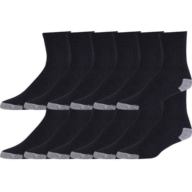 Blended 412 Pair Reinforced Sport Crew Socks for Men Multi Pack and