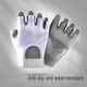 thumbnail image 5 of Guantes de entrenamiento, guantes de levantamiento de pesas, guantes de gimnasio transpirables sin dedos, ejercicio, fitness, entrenamiento, 5 of 6
