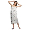 thumbnail image 1 of Moomaya Nuisette à Bretelles Spaghetti Imprimée pour Femmes Longueur Genou Tenue de Nuit, 1 of 6