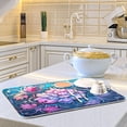thumbnail image 6 of Dish Drying Mat Mandala Lotus Flower Absorbent Dry Mats for Dishes Draining Pad for Kitchen Countertop 16" x 18", 6 of 7