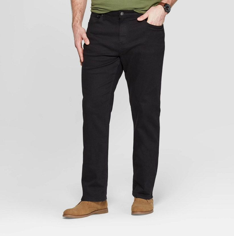 Men's Tall 35.5 Slim Straight Fit Jeans Goodfellow & Co Black 32x36