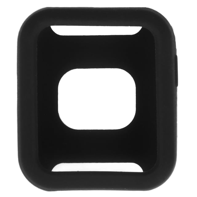 Smart Watch Protector Full Edge Silicone Bumper Case Shockproof for Mi Watch Lite for Redmi SmartwatchBlack