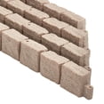 thumbnail image 3 of Faux Stone Landscape Edging, 46.8 x 3.9 in Realistic Lawn Edging, Flexible Brick-Sized Garden Edging Border with Anchoring Spikes, Fade-Resistant Yard Edging for Driveways Walkway Brown, 3 of 6