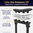 thumbnail image 4 of MD by Drive Air-Crutch™, Lightweight Underarm Walking Crutch for Adults, 300 lbs Capacity, Ergonomic Gel Grip (Slate), 4 of 18