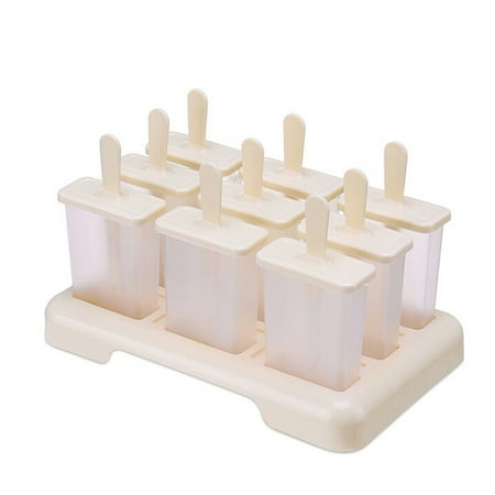 

SAYOO 9 Slots DIY Popsicle Mold Solid Color Temperature Reducing Frozen Ice Cream Maker