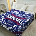 thumbnail image 4 of Baseball Blanket Gifts for Boys Girls Baseball Lovers, Super Soft Travel Bed Sofa Baseball Throw Blankets for Sport Fans Kids Adults Player Coach, 50 × 60 inch, 4 of 6