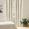 thumbnail image 2 of Ambesonne Autumn Curtains, Pine Cones Leafs Rose Hip, Pair of 28"x95", Cream and Dark Peach, 2 of 5