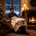 thumbnail image 4 of Eoozwa Christmas Decorative Throw Blanket Christmas Throw Blanket for Couch Sofa Bed Soft Cozy Lightweight Fuzzy Plush Fleece Blankets and Throws Xmas Winter Blanket 30"x39", 4 of 6