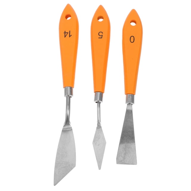 CATIEBYE 3Ud Kit De 3D Printer Spatula Color Marrón Con Mango De Madera Para Retirar Fácilmente