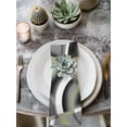 thumbnail image 2 of Sage Green Geometric Cloth Napkins Set of 6 Reusable Dinner Napkins, Grey Retro Abstract Striped Art Cocktail Napkin Washable Table Napkins for Wedding/Holiday Party/Baby Shower 20"x20", 2 of 7