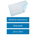 thumbnail image 3 of McKesson Underpads, Incontinence Bed Pads, Moderate Absorbency, Polymer, 23 in x 36 in, 150 Count, 3 of 10