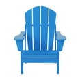 thumbnail image 6 of WestinTrends Malibu 4-Pieces Outdoor Patio Furniture Set, All Weather Outdoor Seating Plastic Adirondack Chair Set of 2 with Coffee Table and Side Table, Pacific Blue, 6 of 14