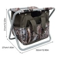 thumbnail image 6 of sunsanly Outdoor Folding Stool with Garden Tool Bag Heavy Duty Waterproof Oxford Cloth Camping Hunting Picnic Fishing Collapsible Chair Seat, 6 of 8