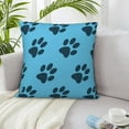 thumbnail image 6 of ZICANCN Blue Dog Paws Decorative Throw Pillow Covers, Bed Couch Sofa Decorative Knit Pillow Covers for Living Room Farmhouse 18"x18", 6 of 8