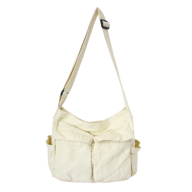 Los bolsos cruzados para hombres y mujeres en su mayoría tienen bolsillos, bolsos tipo mensajero de lona para mujeres y hombres.