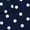Navy, variant on 7/8" Grosgrain Ribbon White Dots 370 Navy 5 Yard