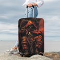 thumbnail image 7 of Yiaed Dark Skull King Throne Print Travel Luggage Cover Suitcase Protector Covers Elastic Luggage Anti-scratch(No luggage included）-, 7 of 7