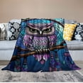 thumbnail image 2 of COMIO Owl Blanket Soft Cozy Throw Blanket Lightweight Plush Warm Blankets Camping Animals Blanket Owl Gifts for Owl Lovers for Women Men for Holiday Sofa Couch for All Season Owl Decor, 2 of 6
