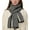 Grey, variant on Elegant Stripe Scarf for Women Pashmina Shawls and Wraps Vintage Fall Winter Long Scarf Cozy Cardigan Cape Soft Warm Wraps