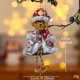 thumbnail image 3 of Adornos navideños de muñecos de nieve de color rosa, ciervos, adornos para árboles de Navidad, regalos de Papá Noel, adornos para fiestas de Año Nuevo 2023, 3 of 5