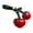 Claret, variant on PU Cherry Pendant Keyring Fruit Shape Keychain Purse Charm Stylish Accessory for Trendy Women and Teens