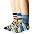 thumbnail image 2 of Jefferies Socks Chaussettes Funky à Rayures pour Grands Garçons, Multi, Petit (Lot de 3), 2 of 4
