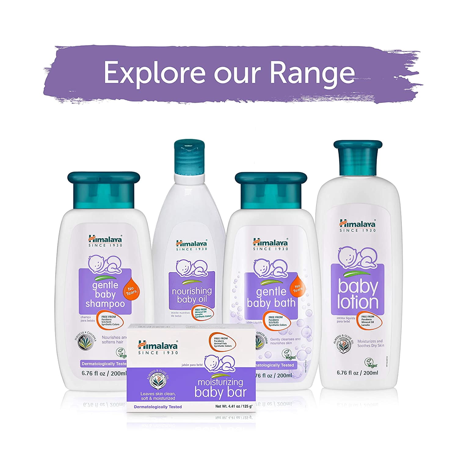 (4 pack) Himalaya Gentle Baby Bath, Baby Wash, Free-From Parabens, SLS/SLES and Phthalates (200 ml 1-PACK)