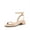 NUDE, variant on Women Black White Nude Clear Sandals Low Heel Dressy Sandals Ankle Strap Open Toe Chunky Block Heeled Summer Classic Comfortable Flat Shoes