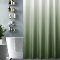 thumbnail image 6 of Gibelle Extra Long Shower Curtain 72 x 84, Tall Sage Green Ombre Shower Curtain for Bathroom, Waffle Weave Fabric Shower Curtain Set with Hooks, Water Repellent, Machine Washable Sage Green 72" W x 84" L, 6 of 7
