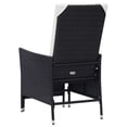 thumbnail image 5 of vidaXL Reclining Garden Chair with Cushions Poly Rattan Black, 5 of 5