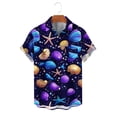 thumbnail image 6 of Mens Shirts, LONKITO Casual Button Down Shirts for Men Short Sleeve Beach Vacation Hawaiian Summer Clothes, 6 of 6