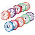 thumbnail image 1 of 10pcs Silicone Fishing Line Bobbin Spools Round Shape Fishing Line Reels, 1 of 4