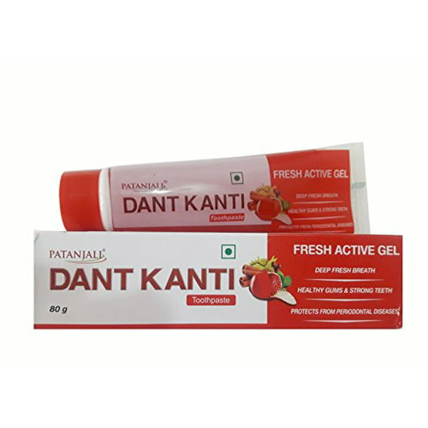Patanjali Dant Kanti Fresh Active Gel Toothpaste - Healthy Gums ...